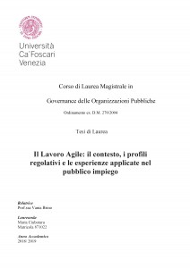 Il Lavoro Agile - Tesi in Economia impiego