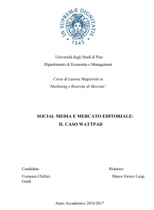 Social media e mercato editoriale: il caso Wattpad - Tesi in economia