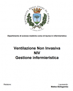 Ventilazione non invasiva e gestione infermieristica - Tesi in medicina